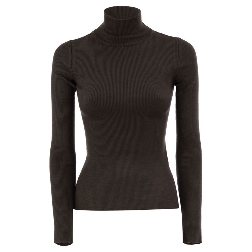 Max Mara Women Mxscavallo - Pure Virgin Wool Ribbed Roll-Neck Jumper